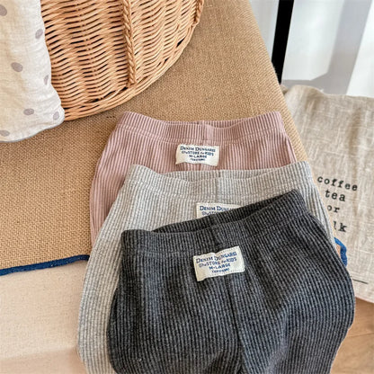 -キッズパンツ リブニットフレアレギンスパンツ レギパン 3カラー - mamahalo shop - ロングパンツ・スウェットパンツ -  べビー服 - 子供服 - 男の子 - 女の子