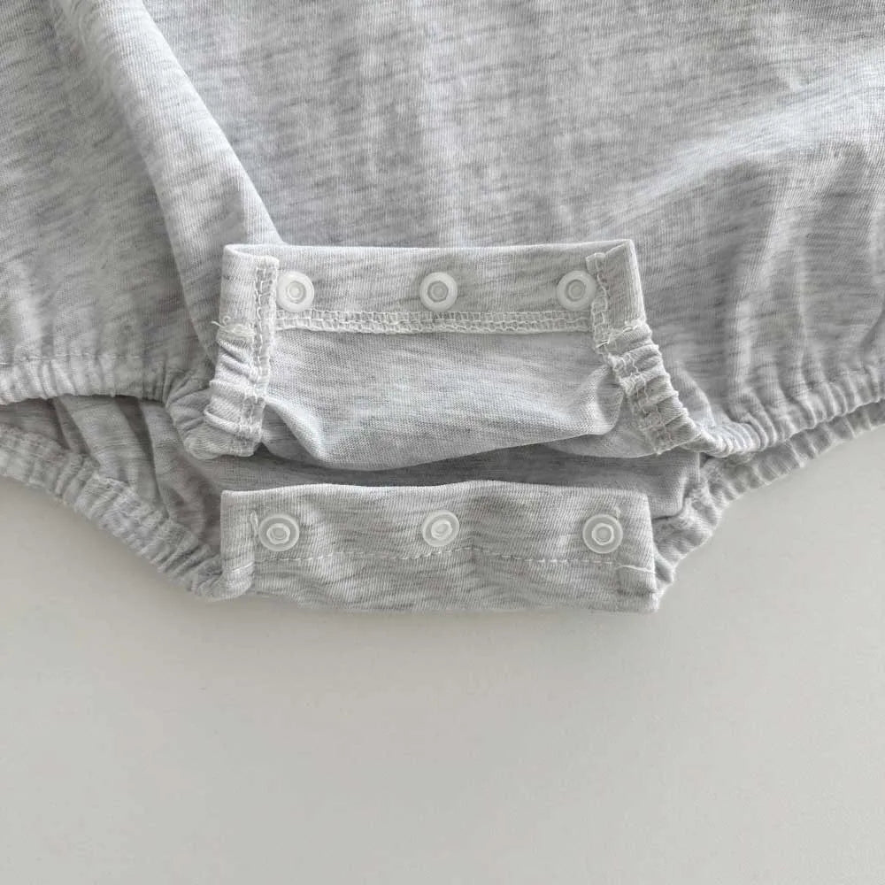 -ベビートップス/ロンパース 半袖Tシャツ/半袖ボディスーツ ワンポイントロゴ 3カラー【mh0004844】 - mamahalo shop - 半袖ロンパース -  べビー服 - 子供服 - 男の子 - 女の子