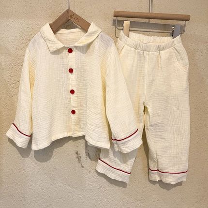 キッズ 長袖 パジャマ セット シンプル ガールズ ボーイズ 6926 - mamahalo shop - 長袖パジャマ - ベビー服 - 子供服 - 男の子 - 女の子