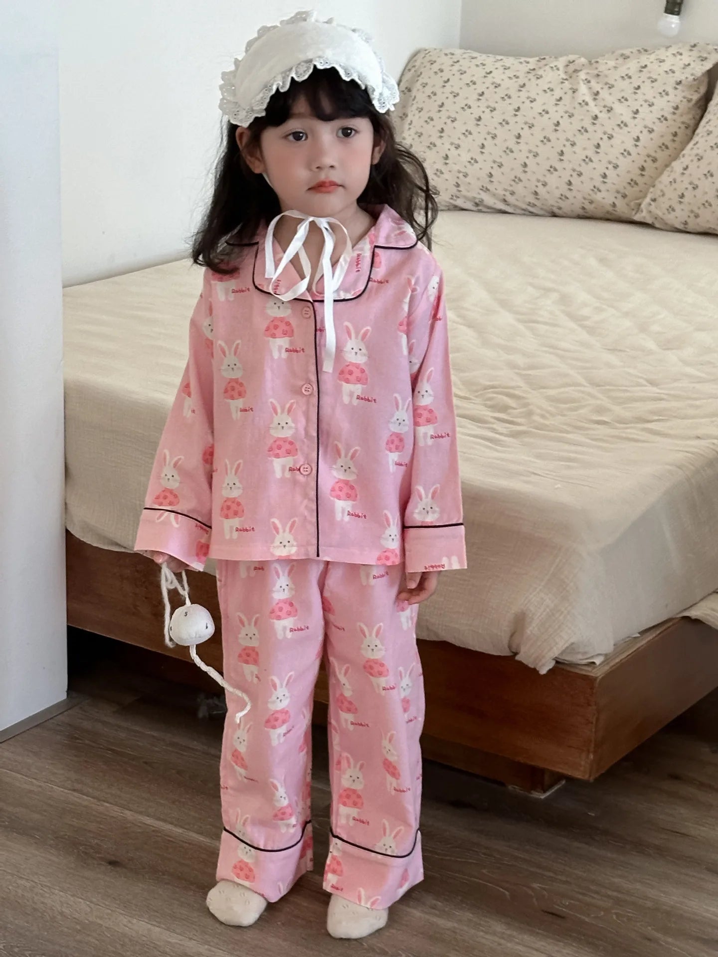 -キッズパジャマセット アニマルプリント長袖シャツ+ロングパンツ 5カラー【mh0007314】 - mamahalo shop - 長袖パジャマ -  べビー服 - 子供服 - 男の子 - 女の子