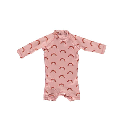 -キッズ 水着 長袖 つなぎ ラッシュガード ワンピース ガールズ ボーイズ レオパード アイスクリーム 太陽 サン スイムウェア 15スタイル - mamahalo shop - ベビー用水着 -  べビー服 - 子供服 - 男の子 - 女の子