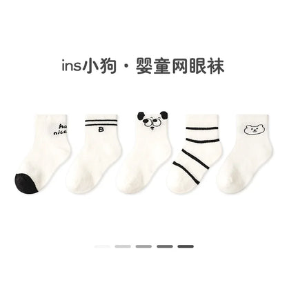 -ベビーソックス 靴下 5足セット ショートソックス サマーソックス【mh0005280】 - mamahalo shop - ベビー用靴下・タイツ -  べビー服 - 子供服 - 男の子 - 女の子