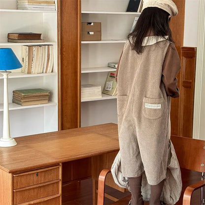 -キッズジャンプスーツ コーデュロイ ノースリーブオーバーオール つなぎ 3カラー - mamahalo shop - ノースリーブジャンプスーツ -  べビー服 - 子供服 - 男の子 - 女の子