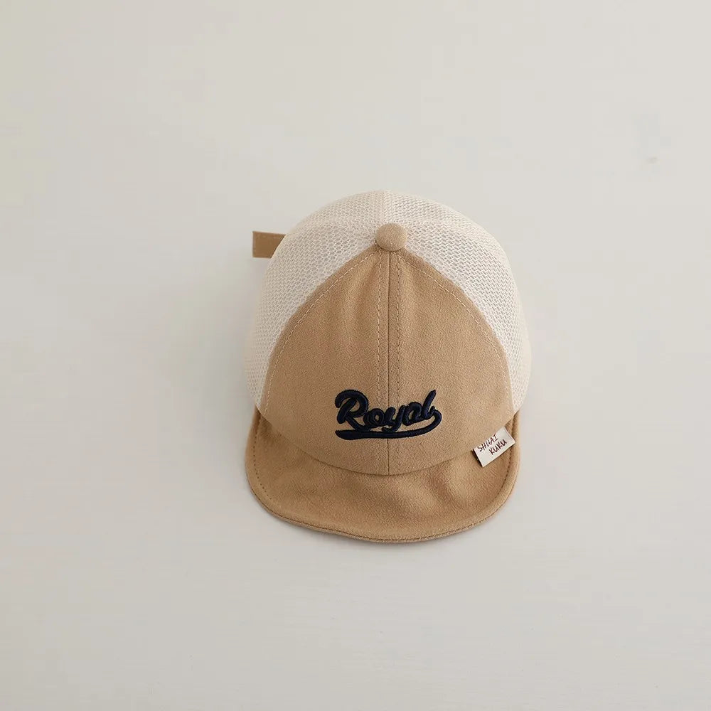 -ベビー帽子 メッシュキャップ 野球帽 レターロゴ刺繍 サマーハット【mh0005593】 - mamahalo shop - ベビー用帽子 -  べビー服 - 子供服 - 男の子 - 女の子