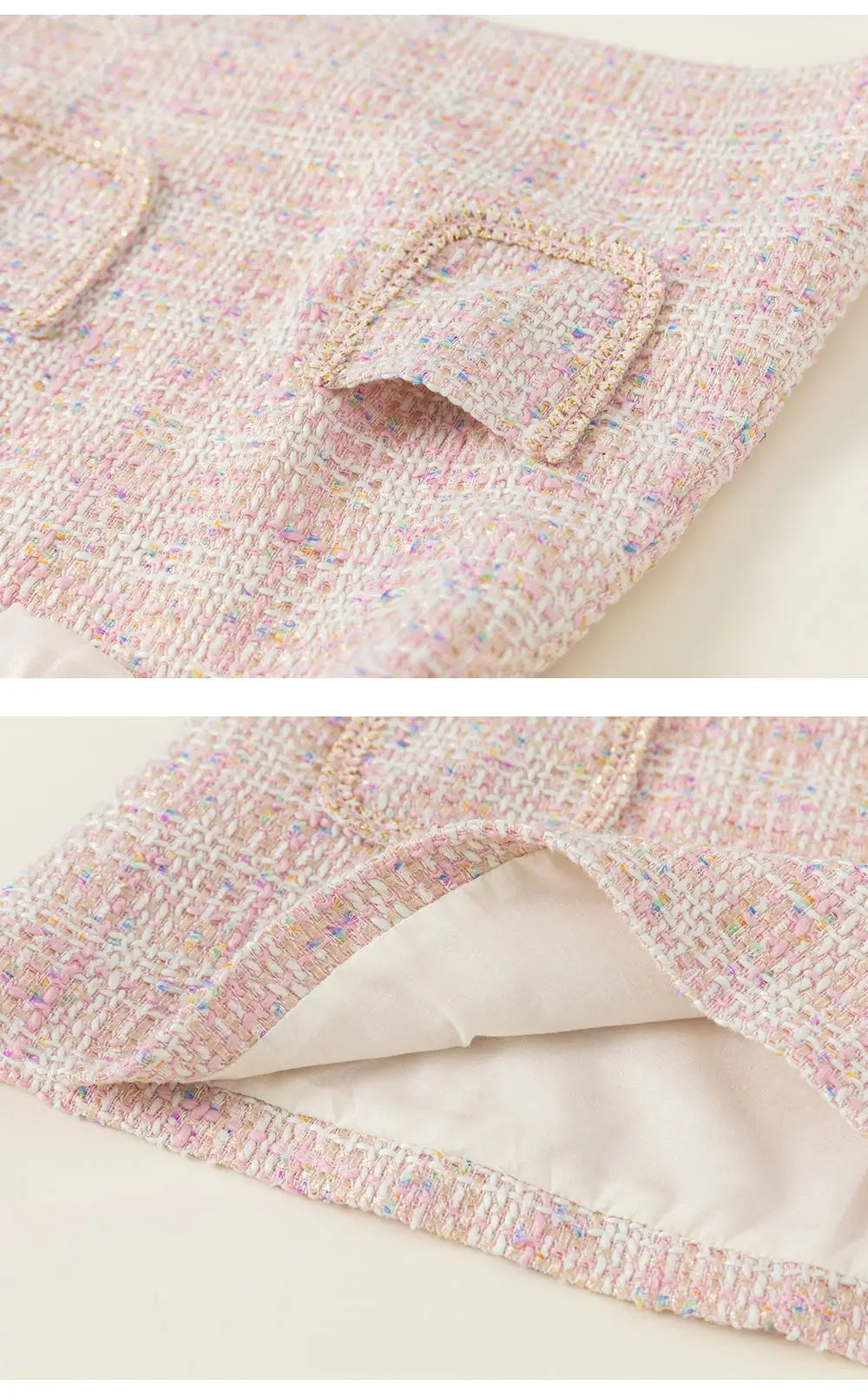 -キッズセットアップ 2点セット 長袖パフスリーブブラウス+ツイード風ノースリーブワンピース お出かけ【mh0007297】 - mamahalo shop - 長袖セットアップ -  べビー服 - 子供服 - 男の子 - 女の子