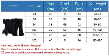 -☺︎ キッズセットアップ 2点セット フリルショルダーTシャツ+ロングルーズパンツ 4カラー - mamahalo shop - 半袖セットアップ -  べビー服 - 子供服 - 男の子 - 女の子