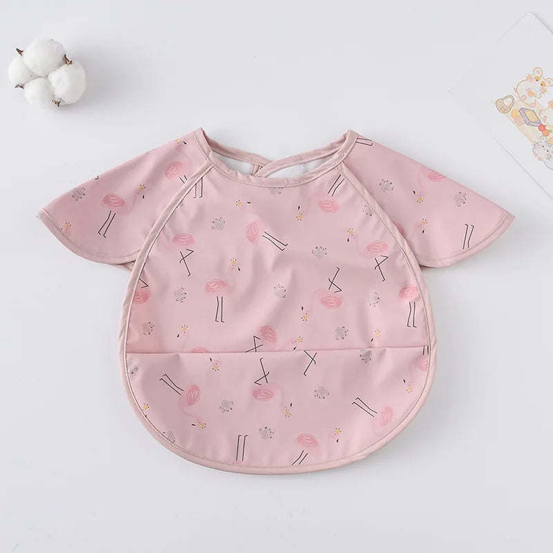 -お食事エプロン ポケットスタイ 離乳食 半袖ビブ 防水エプロン - mamahalo shop - お食事エプロン -  べビー服 - 子供服 - 男の子 - 女の子