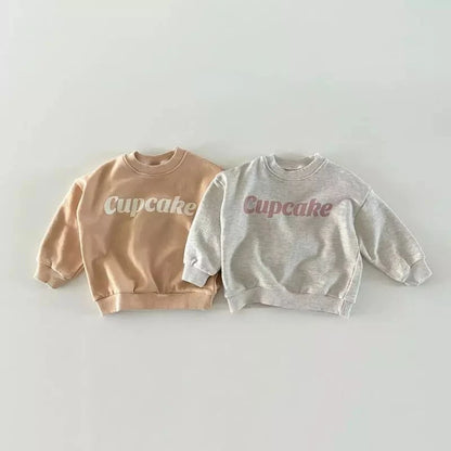 -ベビートップス スウェットシャツ トレーナー レターロゴプリント 4カラー - mamahalo shop - トレーナー・フーディ -  べビー服 - 子供服 - 男の子 - 女の子