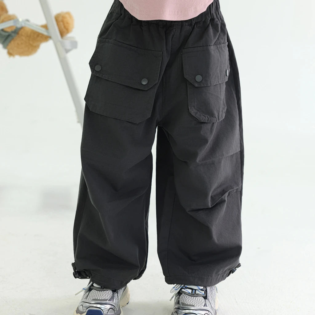 -キッズパンツ ポケットルーズパンツ 2カラー - mamahalo shop - ロングパンツ・スウェットパンツ -  べビー服 - 子供服 - 男の子 - 女の子