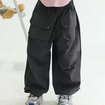 -キッズパンツ ポケットルーズパンツ 2カラー - mamahalo shop - ロングパンツ・スウェットパンツ -  べビー服 - 子供服 - 男の子 - 女の子