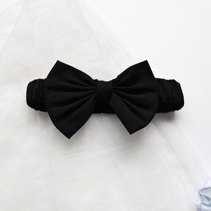 -ベビー服 ロンパース レトロ フラワー 長袖 リボンヘアバンド セット モノトーン 女の子 - mamahalo shop - 長袖ロンパース -  べビー服 - 子供服 - 男の子 - 女の子