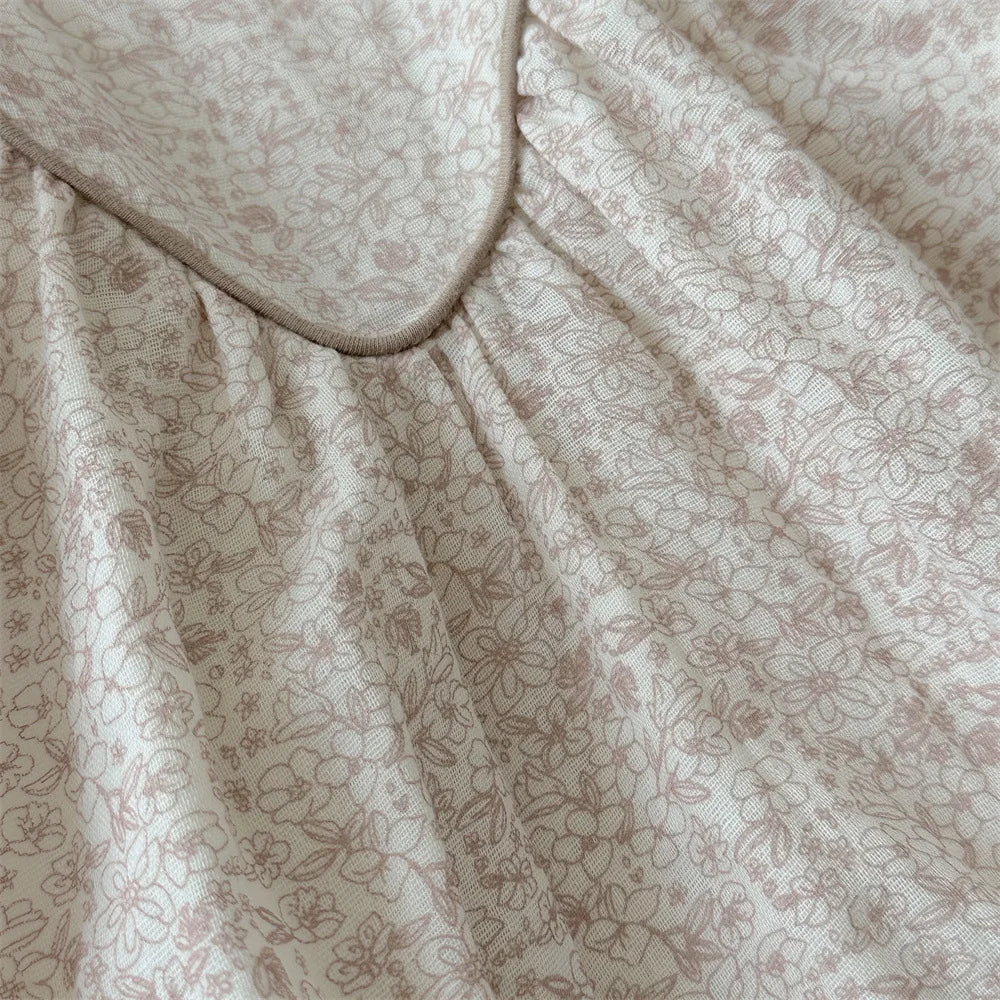 -ベビーロンパース 長袖ボディスーツ ルーズ フラワー花柄プリント【mh0006386】 - mamahalo shop - 長袖ロンパース -  べビー服 - 子供服 - 男の子 - 女の子