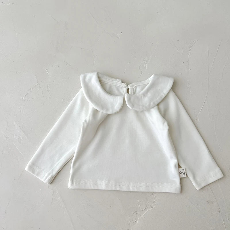 -ベビートップス/ブルマ 長袖襟付きTシャツブラウス/コーデュロイサスペンダースカート 2カラー【mh0006469】 - mamahalo shop - 長袖セットアップ -  べビー服 - 子供服 - 男の子 - 女の子