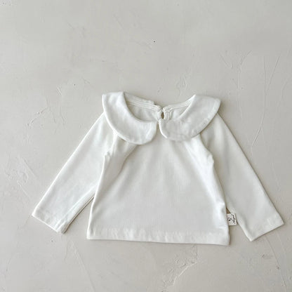 -ベビートップス/ブルマ 長袖襟付きTシャツブラウス/コーデュロイサスペンダースカート 2カラー【mh0006469】 - mamahalo shop - 長袖セットアップ -  べビー服 - 子供服 - 男の子 - 女の子