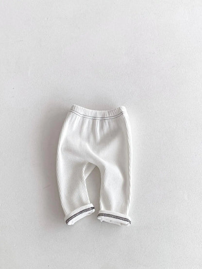 -ベビーパンツ レギンスパンツ 無地/ボーダー シンプルベーシック 3カラー【mh0006365】 - mamahalo shop - レギンスパンツ -  べビー服 - 子供服 - 男の子 - 女の子