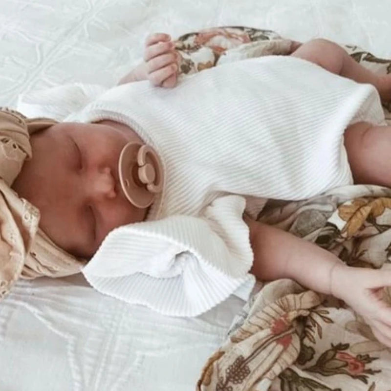 -ベビーロンパース 半袖フリルスリーブボディスーツ 5カラー【mh0006121】 - mamahalo shop - 半袖ロンパース -  べビー服 - 子供服 - 男の子 - 女の子