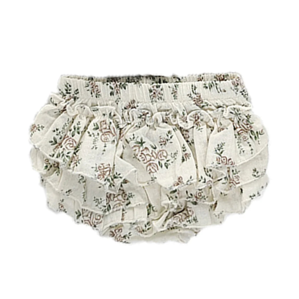 -☺︎ベビーパンツ フリルブルマパンツ フラワー花柄プリント - mamahalo shop - ブルマパンツ -  べビー服 - 子供服 - 男の子 - 女の子