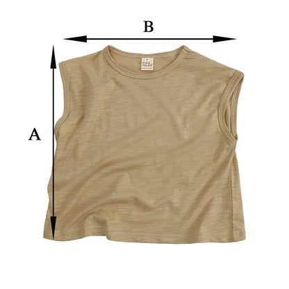 -キッズ シンプル ノースリーブ トップス タンクトップ【mh0000759】 - mamahalo shop - タンクトップ・キャミソール・ノースリーブトップス -  べビー服 - 子供服 - 男の子 - 女の子