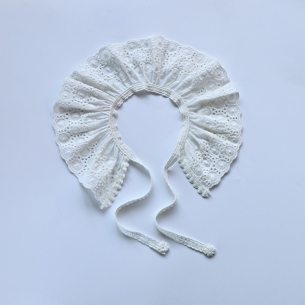 -ベビー キッズ レース つけ襟 付け襟 アタッチメント カラー 5デザイン ベージュ ガールズ - mamahalo shop - ショール -  べビー服 - 子供服 - 男の子 - 女の子