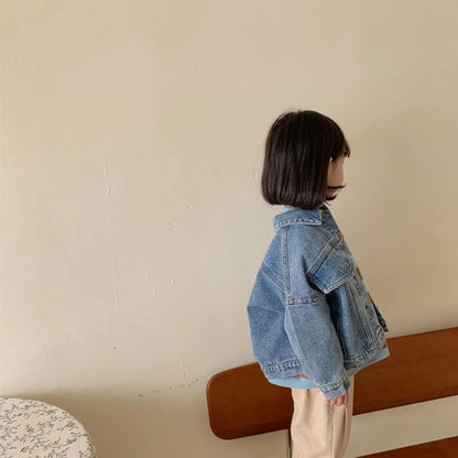 -☺︎ キッズ デニム コート ジャケット Gジャン - mamahalo shop - ショートコート・ジャケット・ジャンパー -  べビー服 - 子供服 - 男の子 - 女の子