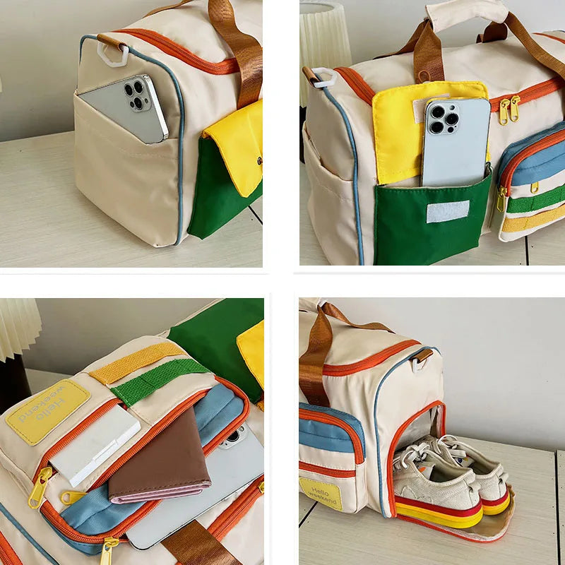 -マザーズバッグ ままバッグ ポケット 大容量 トラベルバッグ 旅行バッグ 鞄【mh0006132】 - mamahalo shop - マザーズバッグ -  べビー服 - 子供服 - 男の子 - 女の子