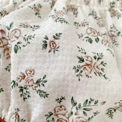 -☺︎ベビーパンツ フリルブルマパンツ フラワー花柄プリント - mamahalo shop - ブルマパンツ -  べビー服 - 子供服 - 男の子 - 女の子