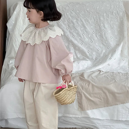 キッズパンツ タックワイドルーズロングパンツ【mh-0008902】 - mamahalo shop - ロングパンツ・スウェットパンツ -  べビー服 - 子供服 - 男の子 - 女の子