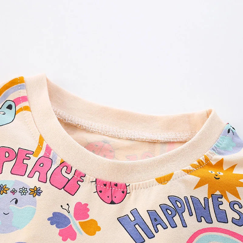 -キッズワンピース 半袖サマーワンピース お絵描きプリント柄【mh0005490】 - mamahalo shop - 半袖ワンピース -  べビー服 - 子供服 - 男の子 - 女の子