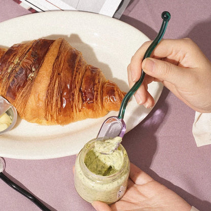 -ガラス スプーン デザート アイス コーヒー 食器 アイスクリーム ティー カトラリー マドラー【mh0001384】 - mamahalo shop - カトラリー -  べビー服 - 子供服 - 男の子 - 女の子