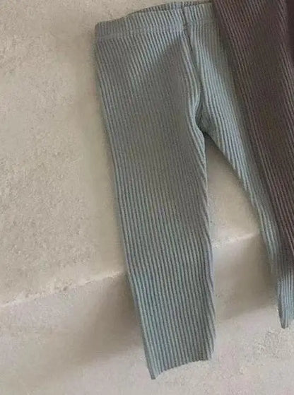 -ベビーパンツ リブレギンスパンツ シンプルベーシック - mamahalo shop - レギンスパンツ -  べビー服 - 子供服 - 男の子 - 女の子