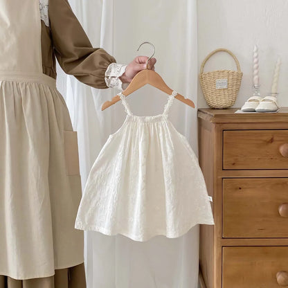 -キッズワンピース キャミソールワンピース フラワープリント/刺繍レース【mh0006223】 - mamahalo shop - ノースリーブワンピース -  べビー服 - 子供服 - 男の子 - 女の子