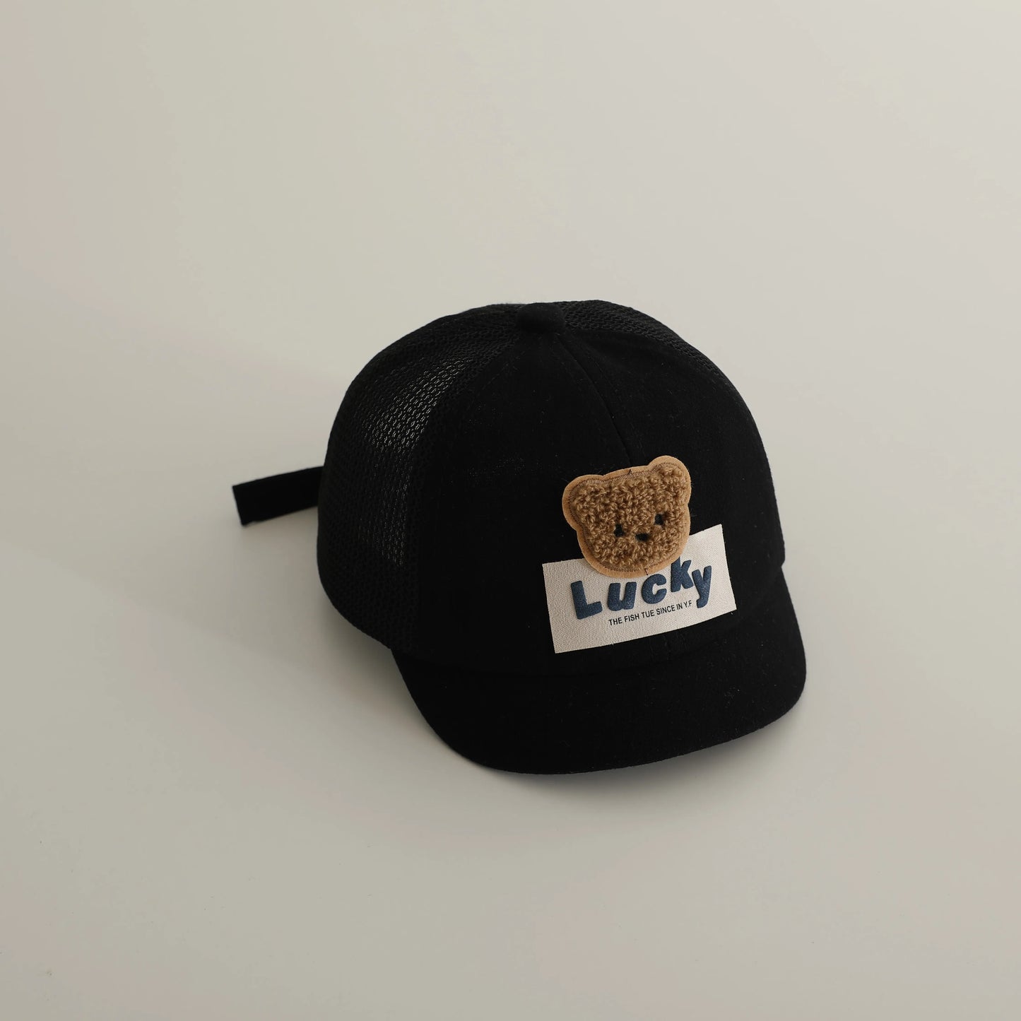 -ベビー帽子 メッシュキャップ 野球帽 ベアくまワッペン サマーハット【mh0005596】 - mamahalo shop - ベビー用帽子 -  べビー服 - 子供服 - 男の子 - 女の子