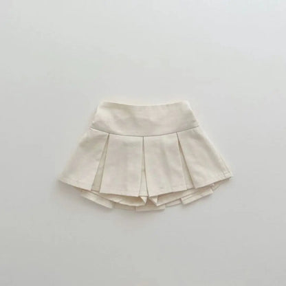 -ベビースカート パンツインスカート ボックスプリーツ ミニスカート ショートパンツ パステルカラー - mamahalo shop - スカート -  べビー服 - 子供服 - 男の子 - 女の子