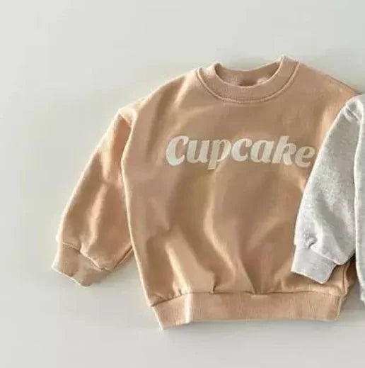 -ベビートップス スウェットシャツ トレーナー レターロゴプリント 4カラー - mamahalo shop - トレーナー・フーディ -  べビー服 - 子供服 - 男の子 - 女の子