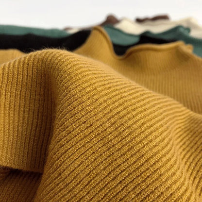 -キッズトップス ハイネックセーター ボトルネックカットソー シンプルベーシック 5カラー - mamahalo shop - ニット・セーター -  べビー服 - 子供服 - 男の子 - 女の子