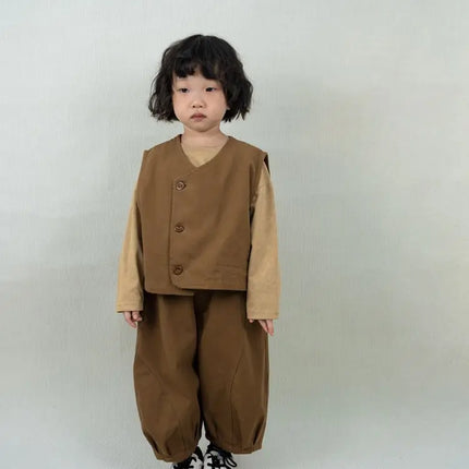 キッズパンツ ワイドルーズバルーンハーレムパンツ 2カラー - mamahalo shop - ロングパンツ・スウェットパンツ -  べビー服 - 子供服 - 男の子 - 女の子