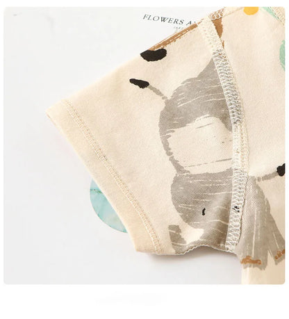 -ベビーロンパース 半袖ボディスーツ アニマルプリント【mh0006165】 - mamahalo shop - 半袖ロンパース -  べビー服 - 子供服 - 男の子 - 女の子