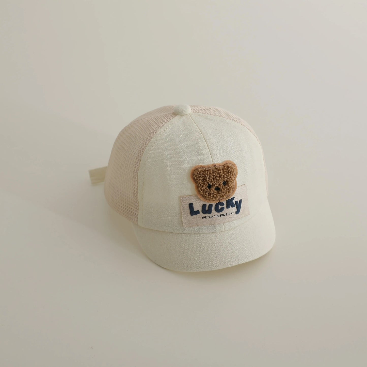 -ベビー帽子 メッシュキャップ 野球帽 ベアくまワッペン サマーハット【mh0005596】 - mamahalo shop - ベビー用帽子 -  べビー服 - 子供服 - 男の子 - 女の子