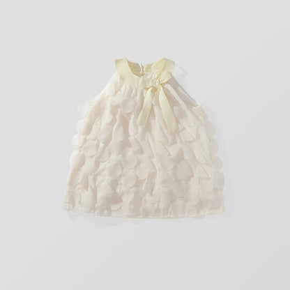 -キッズワンピース 花びらノースリーブホルターネック サマードレス - mamahalo shop - ノースリーブワンピース -  べビー服 - 子供服 - 男の子 - 女の子