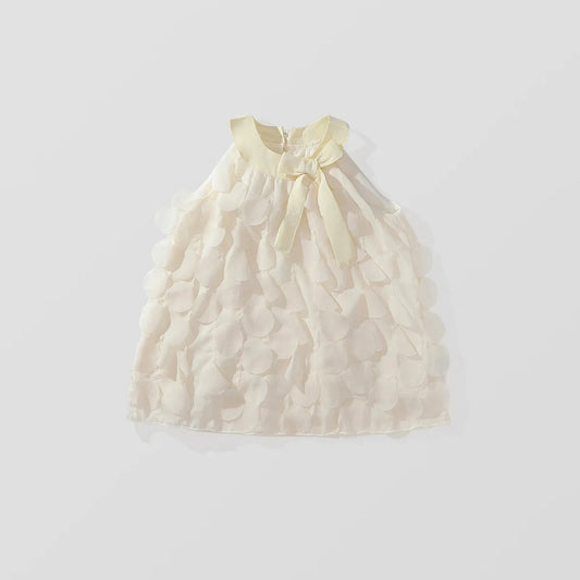 -キッズワンピース 花びらノースリーブホルターネック サマードレス - mamahalo shop - ノースリーブワンピース -  べビー服 - 子供服 - 男の子 - 女の子