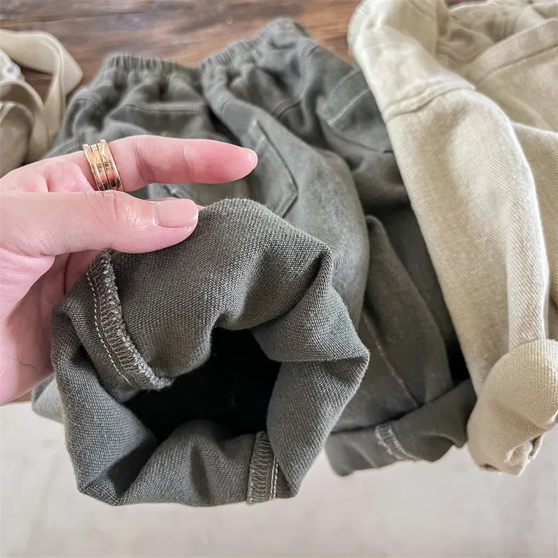 -キッズ ルーズ ロング パンツ - mamahalo shop - ロングパンツ・スウェットパンツ -  べビー服 - 子供服 - 男の子 - 女の子