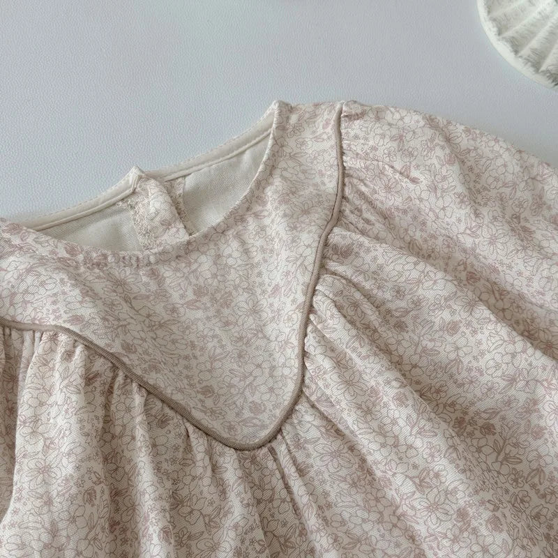 -ベビーロンパース 長袖ボディスーツ ルーズ フラワー花柄プリント【mh0006386】 - mamahalo shop - 長袖ロンパース -  べビー服 - 子供服 - 男の子 - 女の子