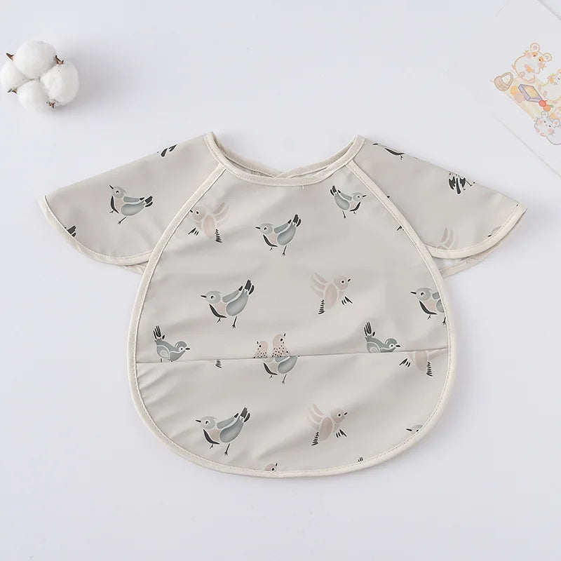 -お食事エプロン ポケットスタイ 離乳食 半袖ビブ 防水エプロン - mamahalo shop - お食事エプロン -  べビー服 - 子供服 - 男の子 - 女の子