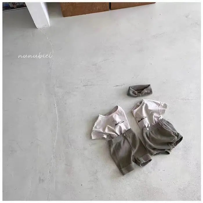 -ベビートップス 半袖プリントTシャツ あひる カルガモ 3カラー【mh0005468】 - mamahalo shop - 半袖Tシャツ -  べビー服 - 子供服 - 男の子 - 女の子