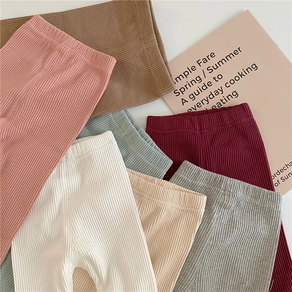 -ベビーパンツ リブレギンスパンツ シンプルベーシック 7カラー【mh0004247】 - mamahalo shop - レギンスパンツ -  べビー服 - 子供服 - 男の子 - 女の子