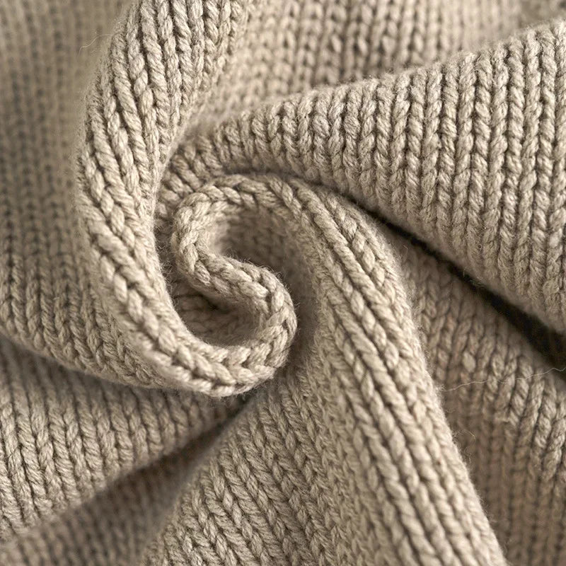 -キッズカーディガン ツイストデザインシンプルベーシックニットジャケット 2カラー - mamahalo shop - カーディガン・パーカー -  べビー服 - 子供服 - 男の子 - 女の子