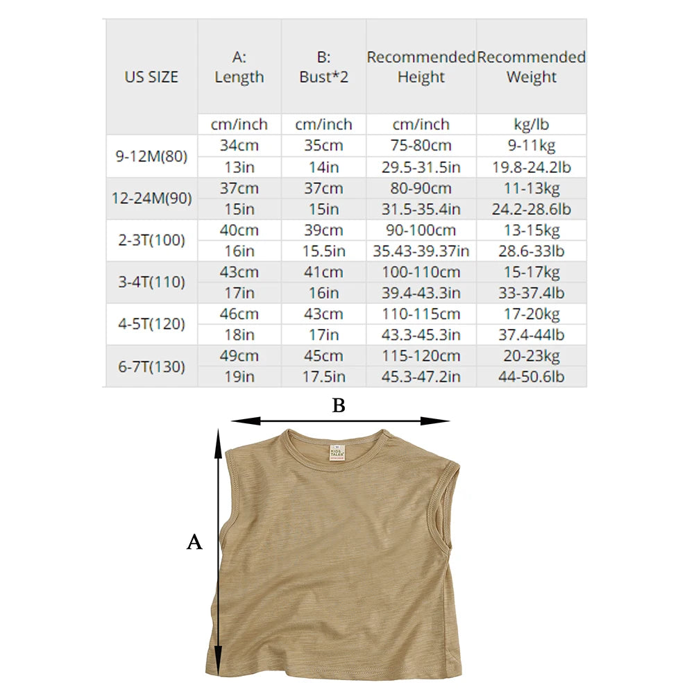 -キッズ シンプル ノースリーブ トップス タンクトップ【mh0000759】 - mamahalo shop - タンクトップ・キャミソール・ノースリーブトップス -  べビー服 - 子供服 - 男の子 - 女の子