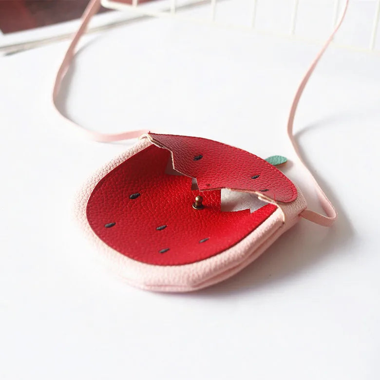 -ベビーキッズポシェット フルーツ型 メッセンジャーバッグ アクセサリー 鞄【mh0005861】 - mamahalo shop - メッセンジャーバッグ -  べビー服 - 子供服 - 男の子 - 女の子