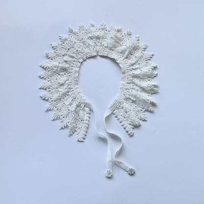 -ベビー キッズ レース つけ襟 付け襟 アタッチメント カラー 5デザイン ベージュ ガールズ - mamahalo shop - ショール -  べビー服 - 子供服 - 男の子 - 女の子