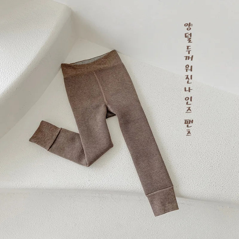 -キッズタイツ トレンカ レギンス 裏起毛 防寒 - mamahalo shop - ベビー用靴下・タイツ -  べビー服 - 子供服 - 男の子 - 女の子